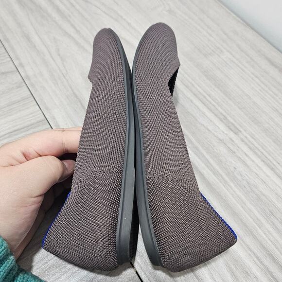 Rothy’s The Flat in mauve mink Muted Purple Women 6.5 round toe retired brown - Picture 6 of 9